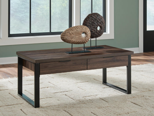 Cassel Furniture Outlet - Ashley Furniture - Wickman Falls Coffee Table - Rectangular Cocktail Table - T318-1