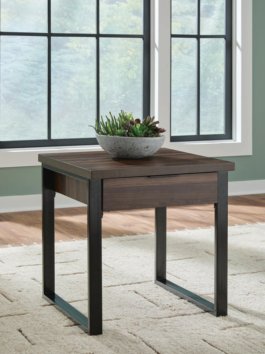 Cassel Furniture Outlet - Ashley Furniture - Wickman Falls End Table - Square End Table - T318-2