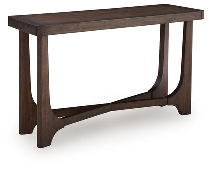 Cassel Furniture Outlet - Ashley Furniture - Korestone Sofa Table - Sofa Table / Dark Brown - T438-4