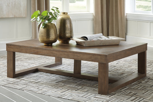 Cassel Furniture Outlet - Ashley Furniture - Cariton Coffee Table - Rectangular Cocktail Table / Gray - T471-1