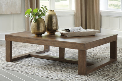 Cassel Furniture Outlet - Ashley Furniture - Cariton Coffee Table - Rectangular Cocktail Table / Gray - T471-1