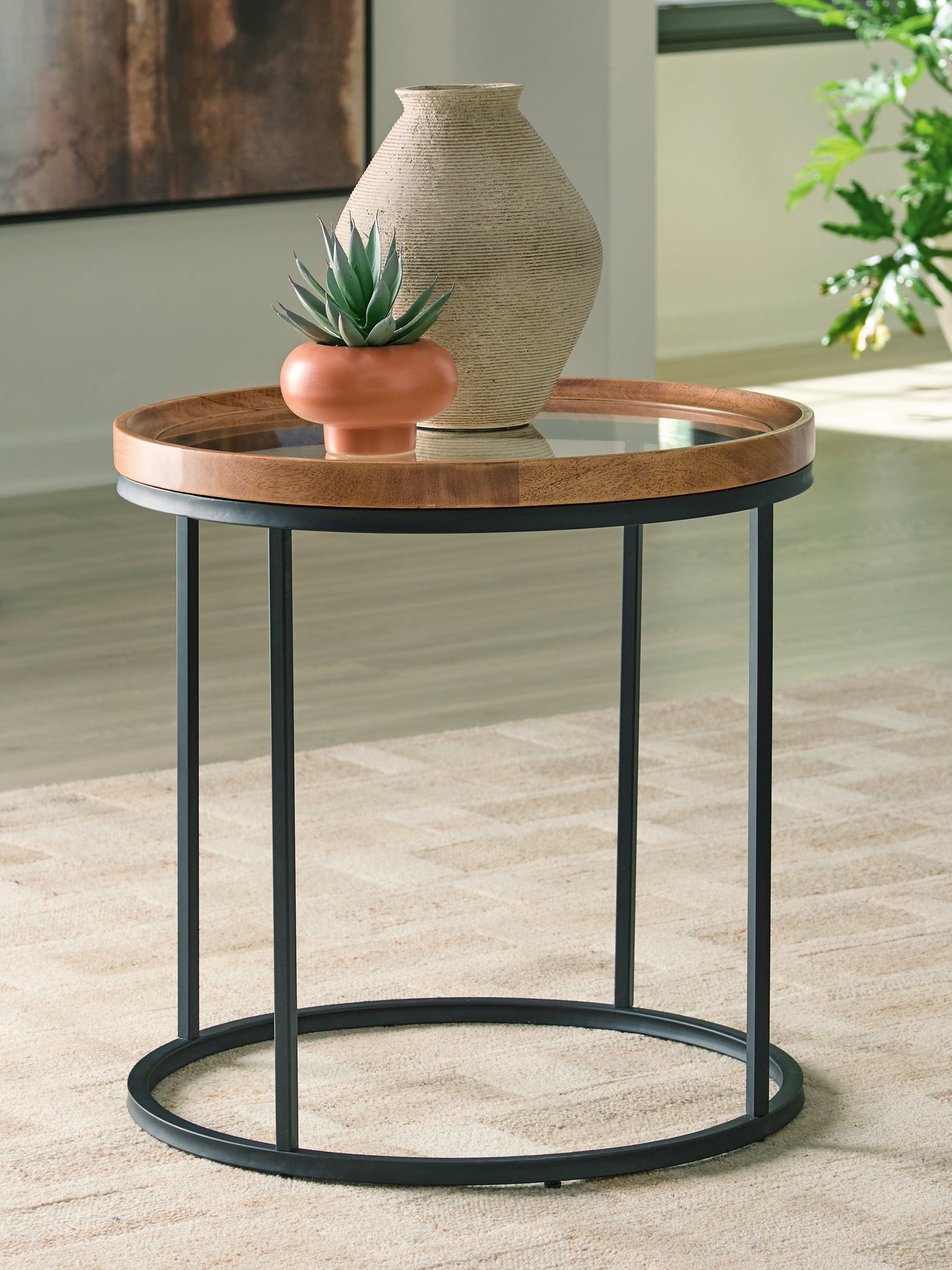 Cassel Furniture Outlet - Ashley Furniture - Noraluna End Table - Round End Table - T502-6