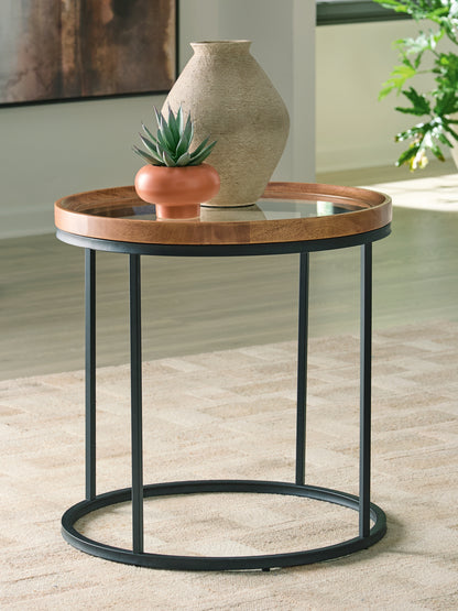 Cassel Furniture Outlet - Ashley Furniture - Noraluna End Table - Round End Table - T502-6