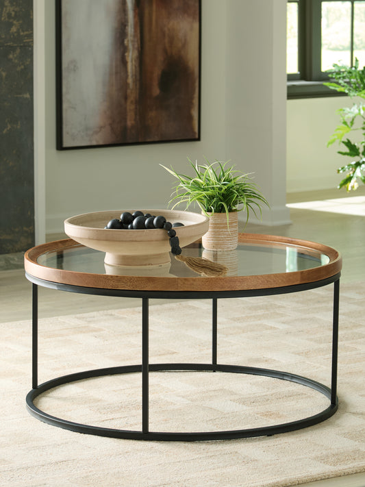 Cassel Furniture Outlet - Ashley Furniture - Noraluna Coffee Table - Round Cocktail Table - T502-8