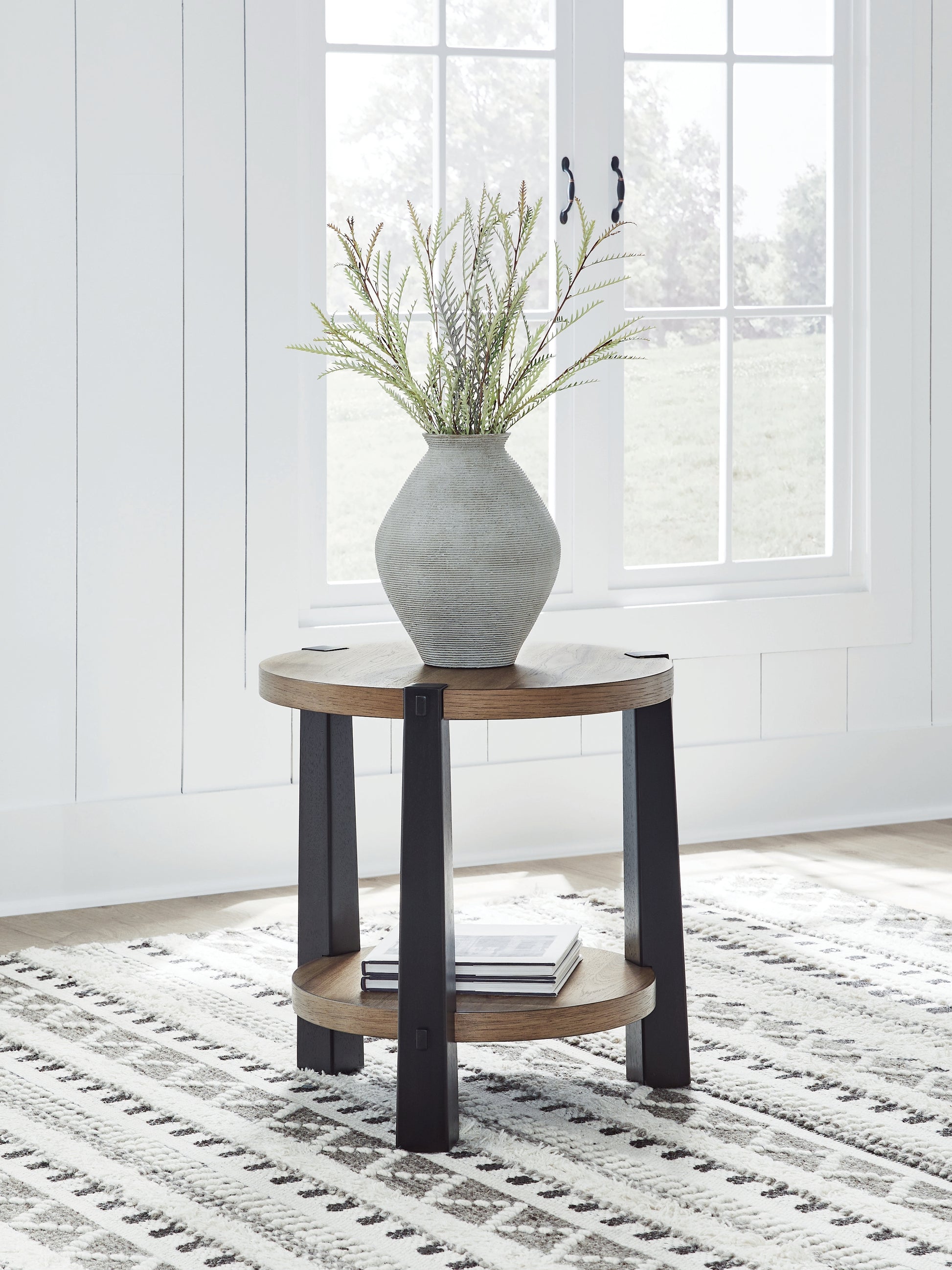 Cassel Furniture Outlet - Ashley Furniture - Ridgester End Table - Round End Table - T518-6