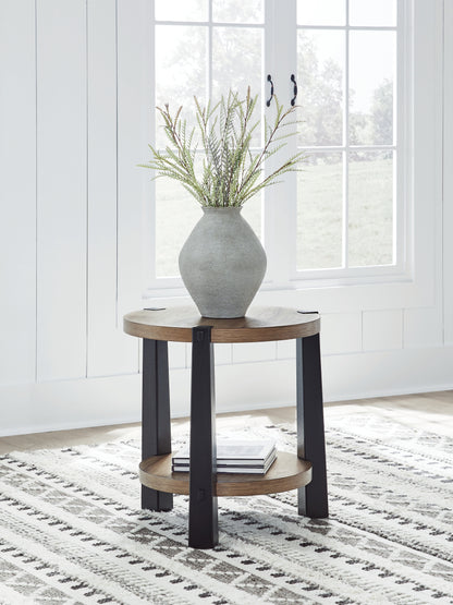 Cassel Furniture Outlet - Ashley Furniture - Ridgester End Table - Round End Table - T518-6