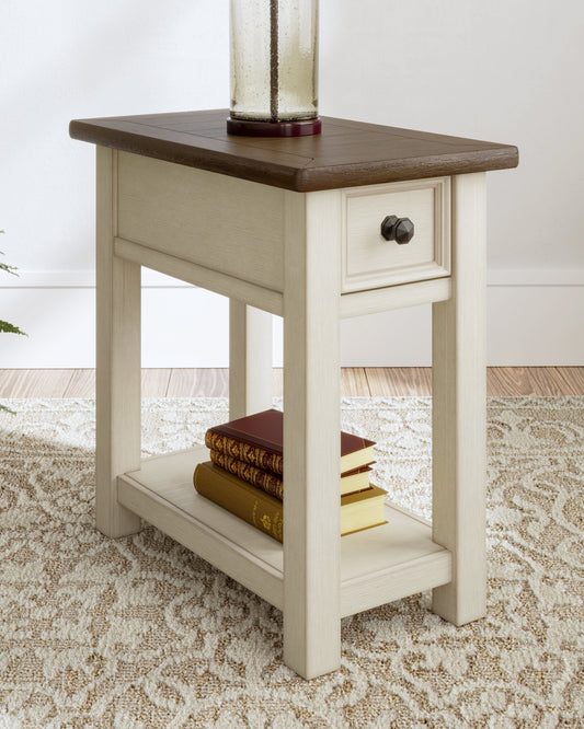 Cassel Furniture Outlet - Ashley Furniture - Bolanburg Chairside End Table - Chair Side End Table / Two-tone - T637-107