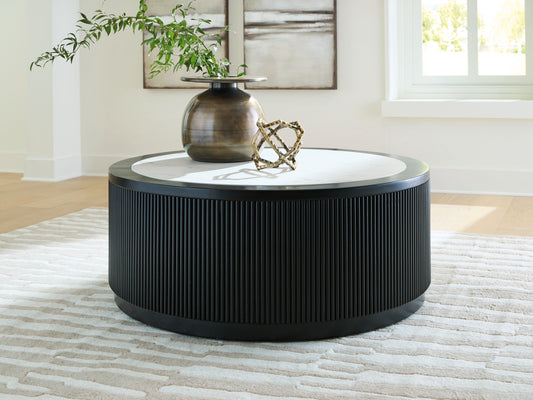 Cassel Furniture Outlet - Ashley Furniture - Grayman Coffee Table - Round Cocktail Table - T650-8