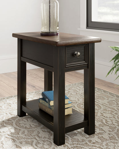 Cassel Furniture Outlet - Ashley Furniture - Tyler Creek Chairside End Table - Chair Side End Table / Grayish Brown/Black - T736-107