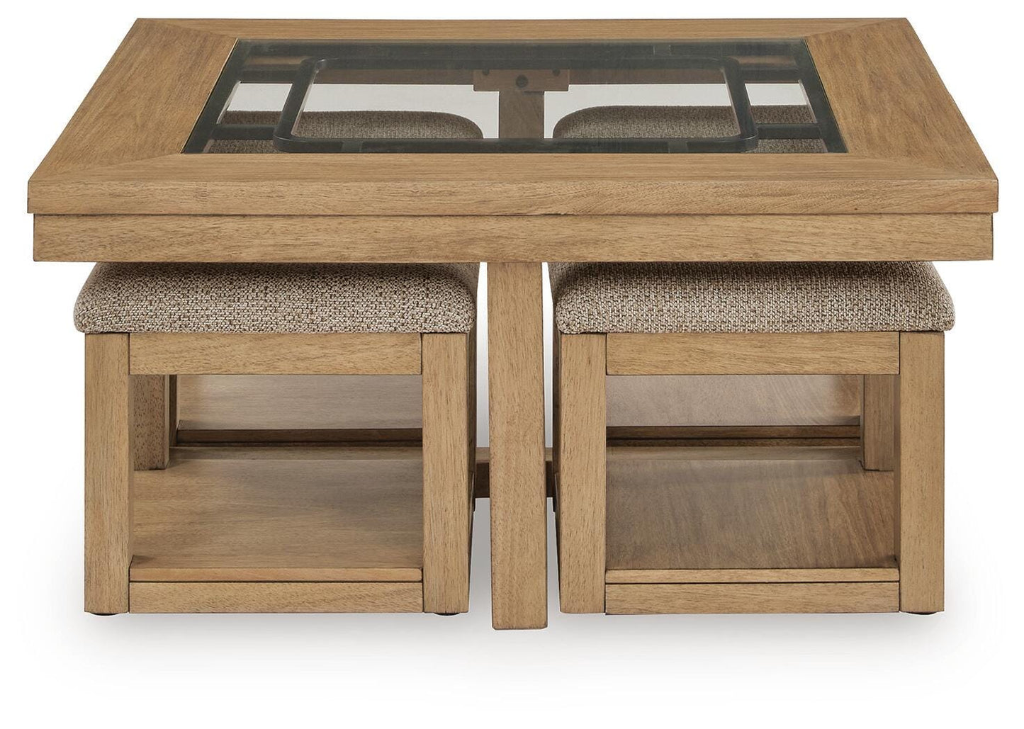 Wittenmyer Coffee Table with 4 Stools (Set of 5)