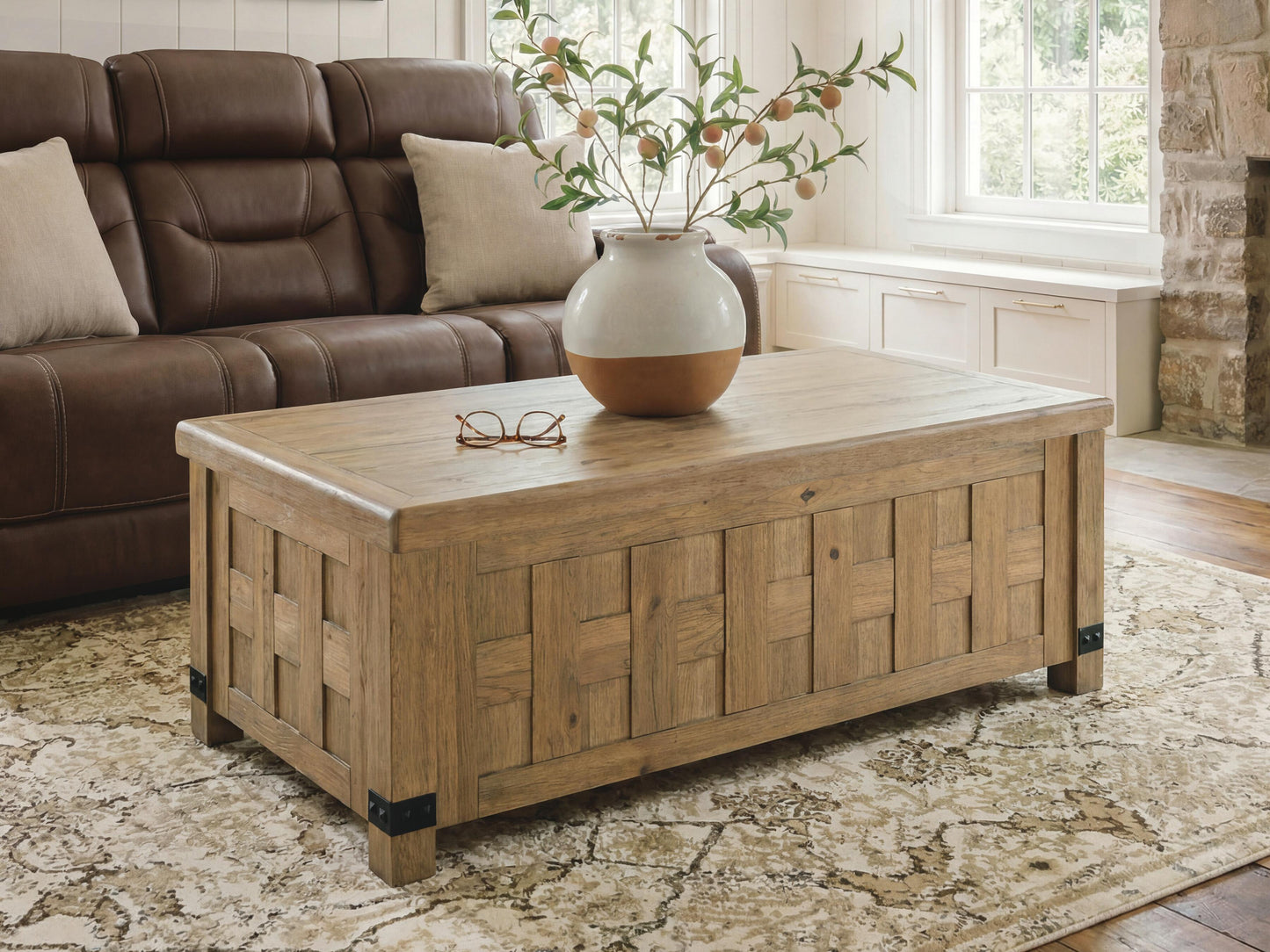 Cassel Furniture Outlet - Ashley Furniture - Ridgester Lift-Top Coffee Table - Lift Top Cocktail Table - T858-9