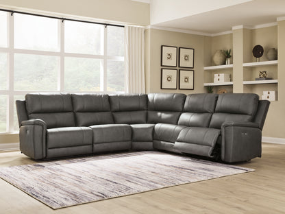 Cassel Furniture Outlet - Ashley Furniture - Bleckley Sectional - 5-Piece Power Reclining Sectional / Anchor - PCU12000S4