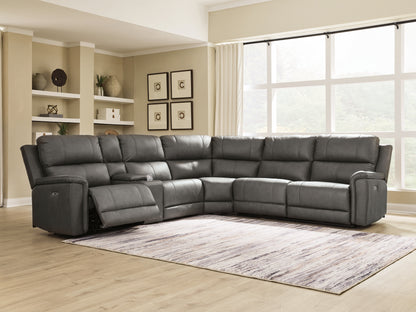 Cassel Furniture Outlet - Ashley Furniture - Bleckley Sectional - 6-Piece Power Reclining Sectional / Anchor - PCU12000S5