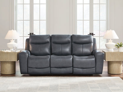 Cassel Furniture Outlet - Ashley Furniture - Next Move Living Room - PWR REC Sofa with ADJ Headrest / Admiral - PCU1210015