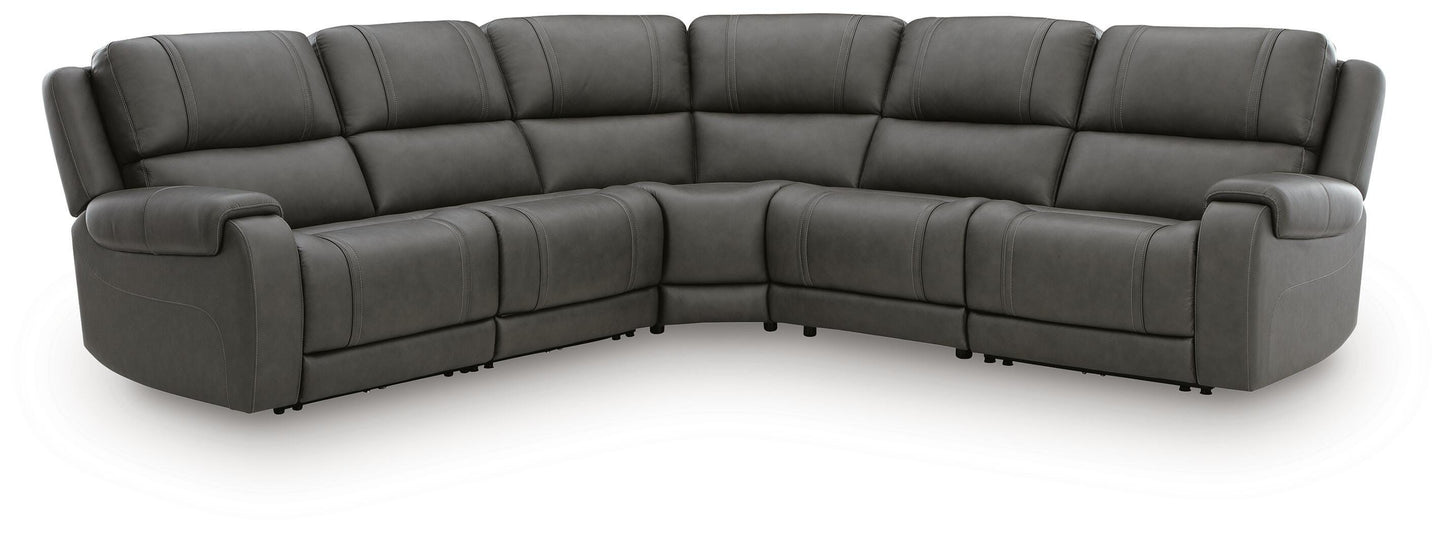 Cassel Furniture Outlet - Ashley Furniture - 5Z - Pittson Sectional - 5-Piece Power Reclining Sectional - PCU12600S9