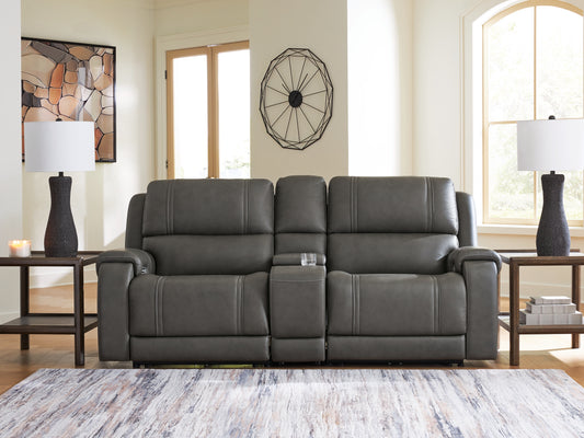 Cassel Furniture Outlet - Ashley Furniture - 5Z - Pittson Sectional - 3-Piece Power Reclining Sectional Loveseat with Console - PCU12600S2