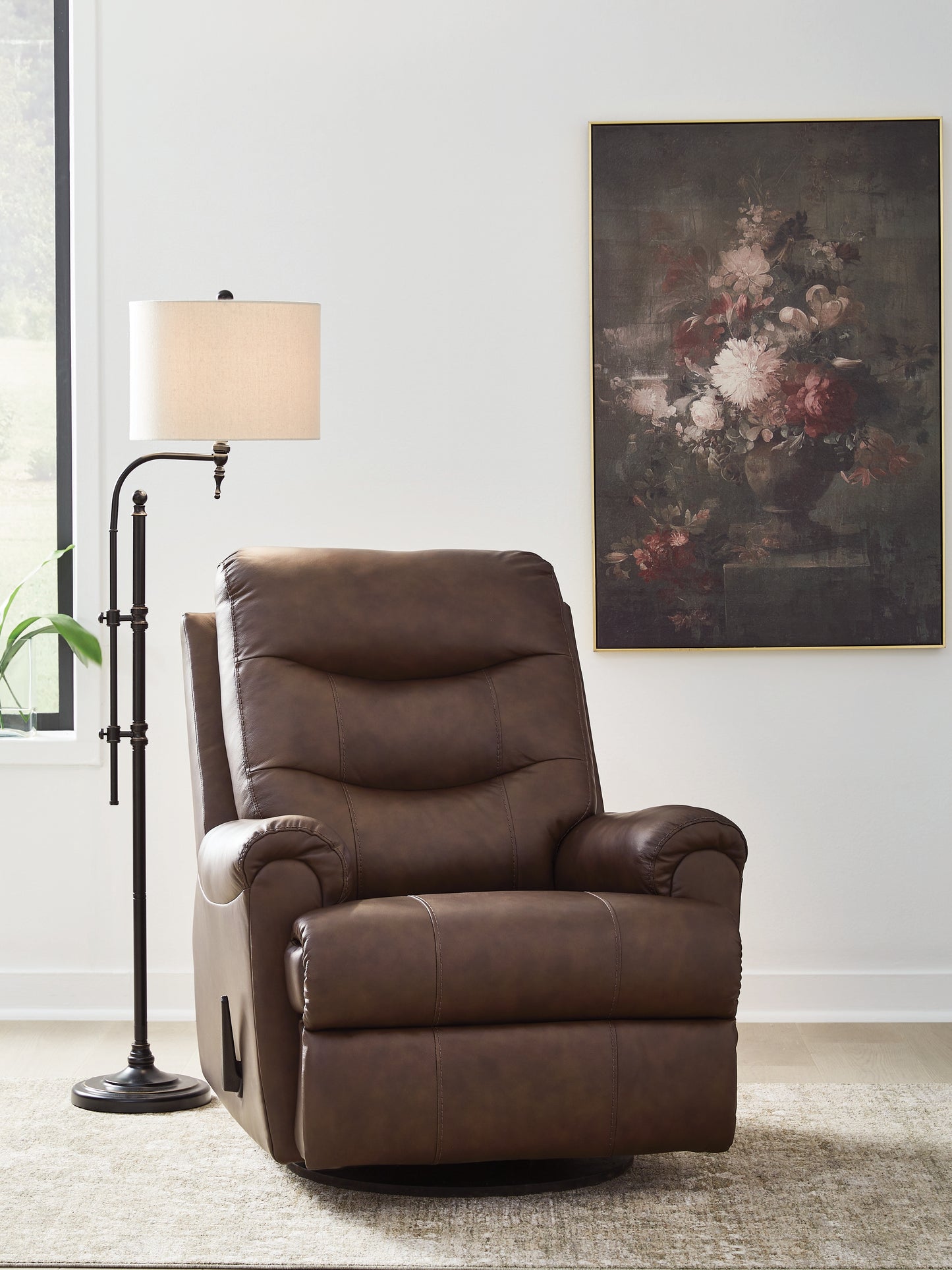 Cassel Furniture Outlet - Ashley Furniture - Flynwood Living Room - Swivel Glider Recliner - PCU1340061