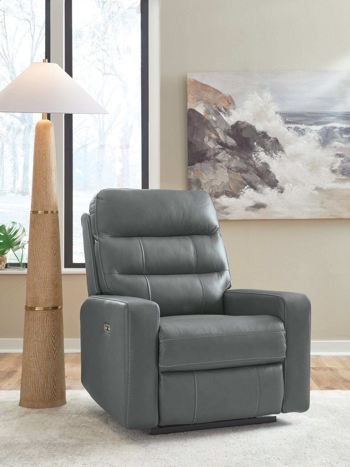 Cassel Furniture Outlet - Ashley Furniture - Pennacle Pier Living Room - PWR Recliner/ADJ Headrest - PCU1350113