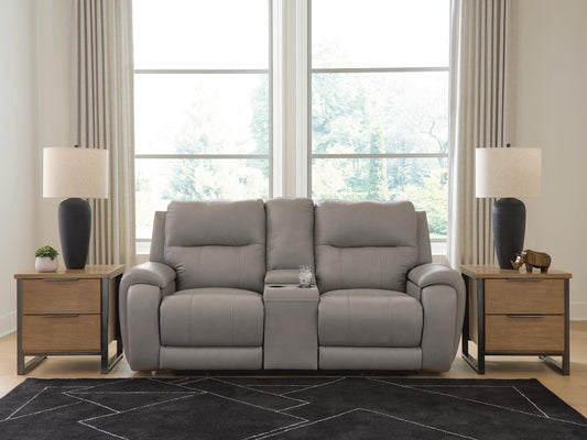 Cassel Furniture Outlet - Ashley Furniture - Real Moments Living Room - PWR REC Love w/Audio Seating - PCU1370018A