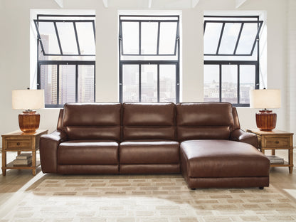 Cassel Furniture Outlet - Ashley Furniture - DeepWakes Sectional - 3-Piece Reclining Sofa Chaise / Canyon - PCU62607S22