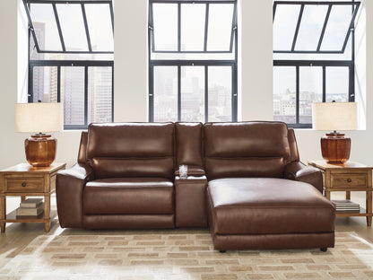 Cassel Furniture Outlet - Ashley Furniture - DeepWakes Sectional - 3-Piece Power Reclining Sectional with Chaise / Canyon - PCU62607S4