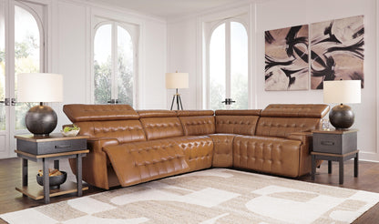 Cassel Furniture Outlet - Ashley Furniture - Temmpton Sectional - 4-Piece Reclining Sectional / Chocolate - U92708S6