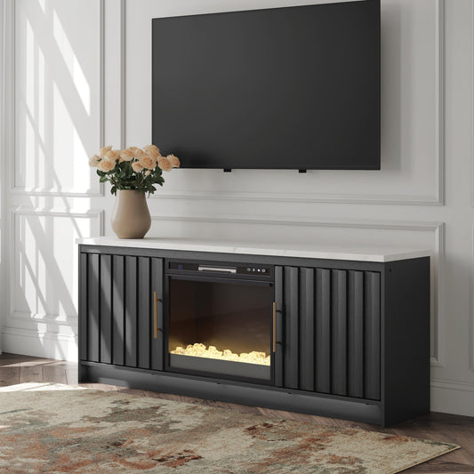 Cassel Furniture Outlet - Ashley Furniture - Cadmori 63" TV Stand with Electric Fireplace - 63" TV Stand with Electric Fireplace - W2616W1