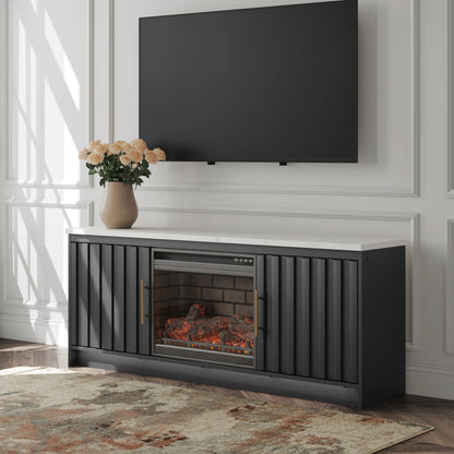 Cassel Furniture Outlet - Ashley Furniture - Cadmori 63" TV Stand with Electric Fireplace - 63" TV Stand with Electric Fireplace - W2616W2