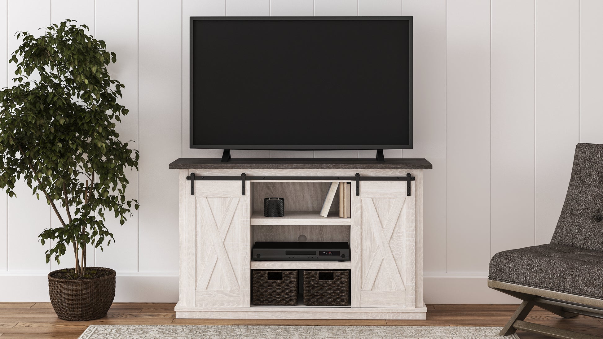 Cassel Furniture Outlet - Ashley Furniture - Dorrinson 54" TV Stand - 54" / Two-tone - W287-48