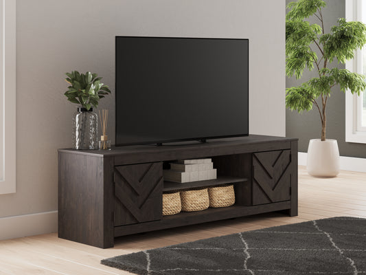 Cassel Furniture Outlet - Ashley Furniture - Cayboni TV Stand - 71" / Black - W3789-68