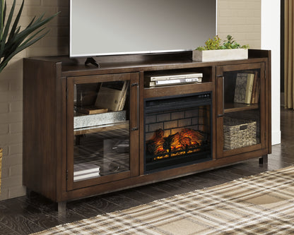 Cassel Furniture Outlet - Ashley Furniture - Starmore 70" TV Stand with Electric Fireplace - 70" TV Stand with Electric Fireplace / Brown - W633W5