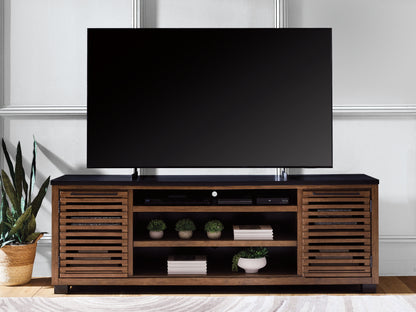 Cassel Furniture Outlet - Ashley Furniture - Kallari 84" TV Stand - 84" / Warm Brown/Black - W737-78