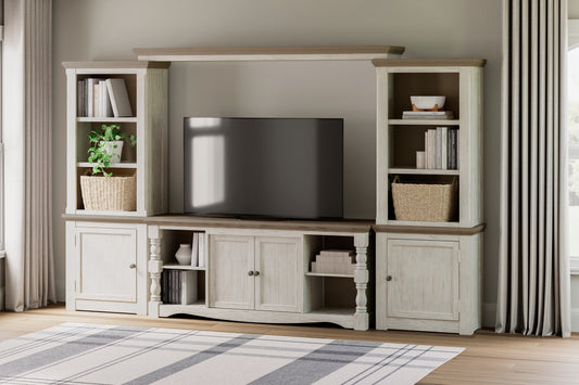 Cassel Furniture Outlet - Ashley Furniture - Havalance Entertainment Center - Bridge / Two-tone - W814-35